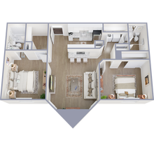 2 Bedroom 2 Bathroom 2104 floor plan